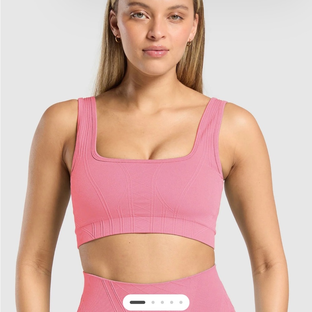 Gymshark Corset Seamless Sports Bra - Sunset Pink